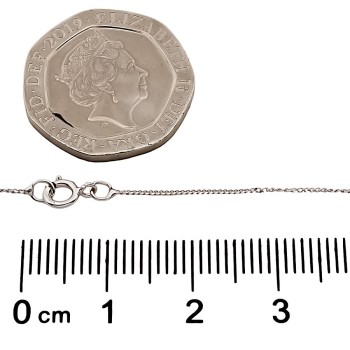 9ct White Gold Diamond 0.25cts Pendant with Chain